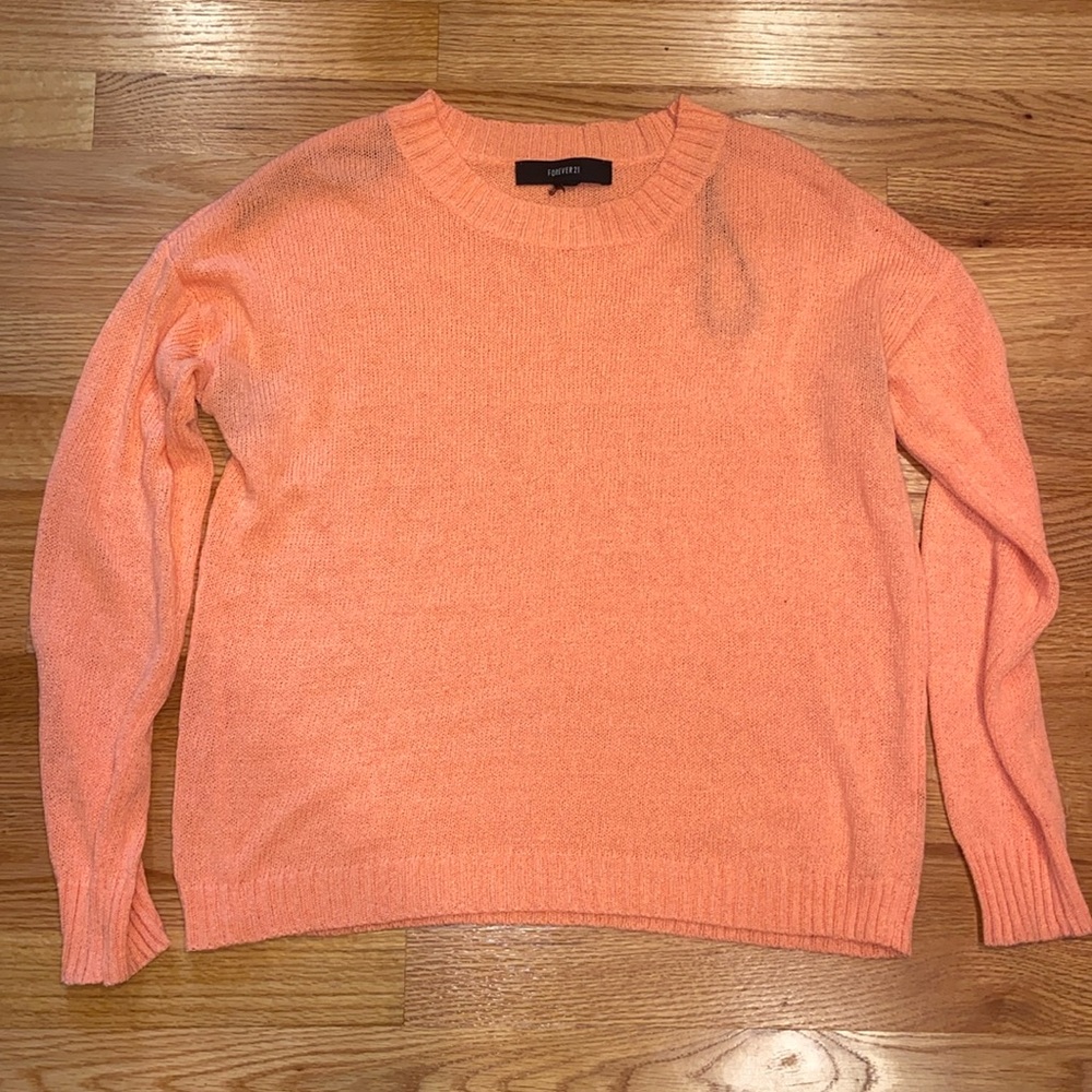 Peach/Coral Crewneck